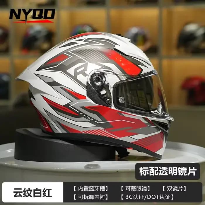 Casque intégral Moto personnalité EVA 01 Mech Style DOT ECE Double lentille