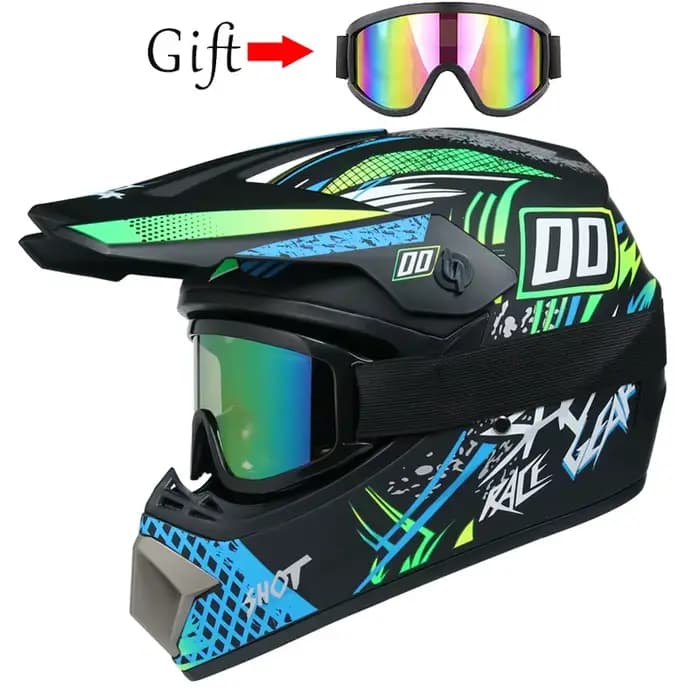 Casque de vélo intégral classique, casque de moto, pendentifs de course, casque de vélo de descente,