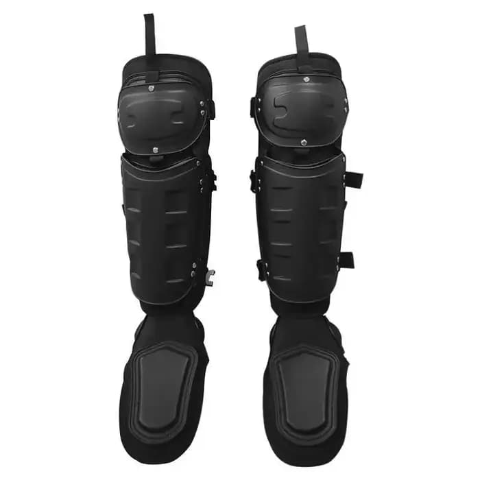 Protections d'armure de jambe tactiques, combinaisons d'armure de Protection des jambes, fournitures de costumes anti-émeute, équipement de protection complet des jambes et des genouillères
