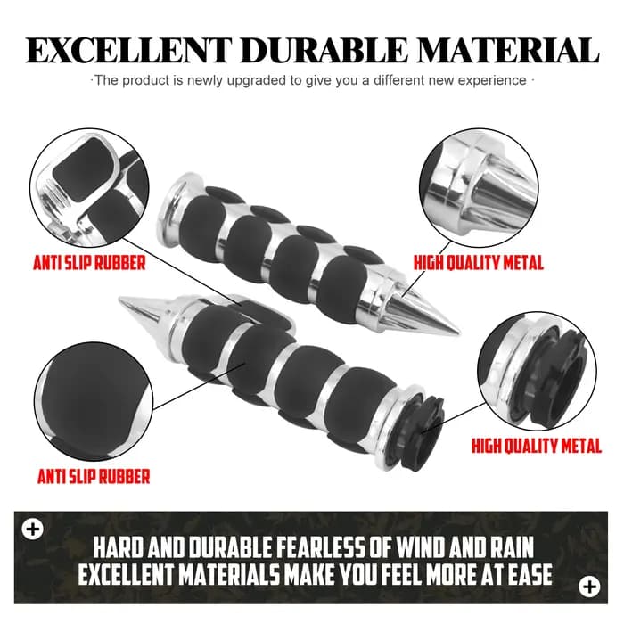 Poignées de guidon de moto 1 ", 25mm, pour Harley Sportster Dyna Softail FLS Touring Electra Street Glide pour Yamaha