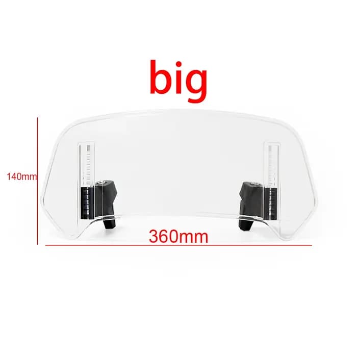 Extension universelle de pare-brise de moto