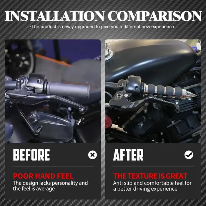 Poignées de moto 1 "25mm, barre de poignée universelle pour Harley Sportster XL1200 Touring Street Glide FLHR Dyna FXDL FLS