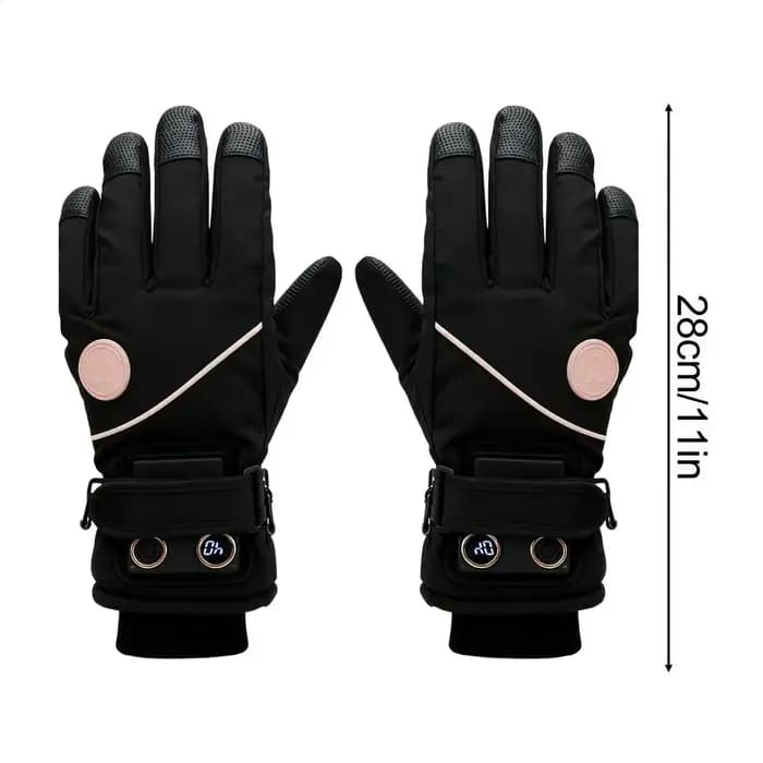 Gants chauffants pour femmes 3 niveaux écran tactile Rechargeable chauffe-mains