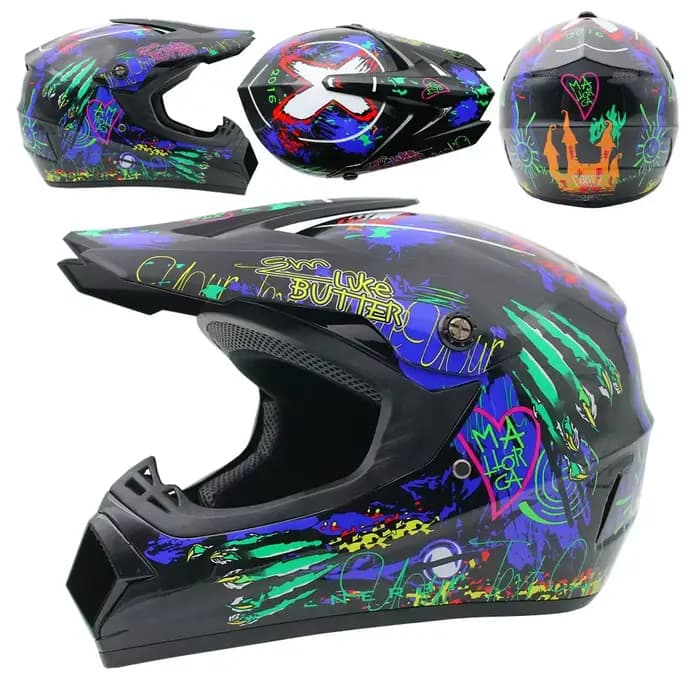Casques de Moto course casque tout-terrain hommes