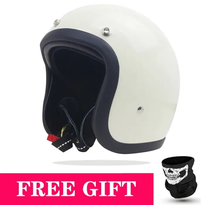 Véritable Vintage TT & COCASCOS mode Moto casque rétro Scooter équitation visage ouvert 3/4 Jet Casco
