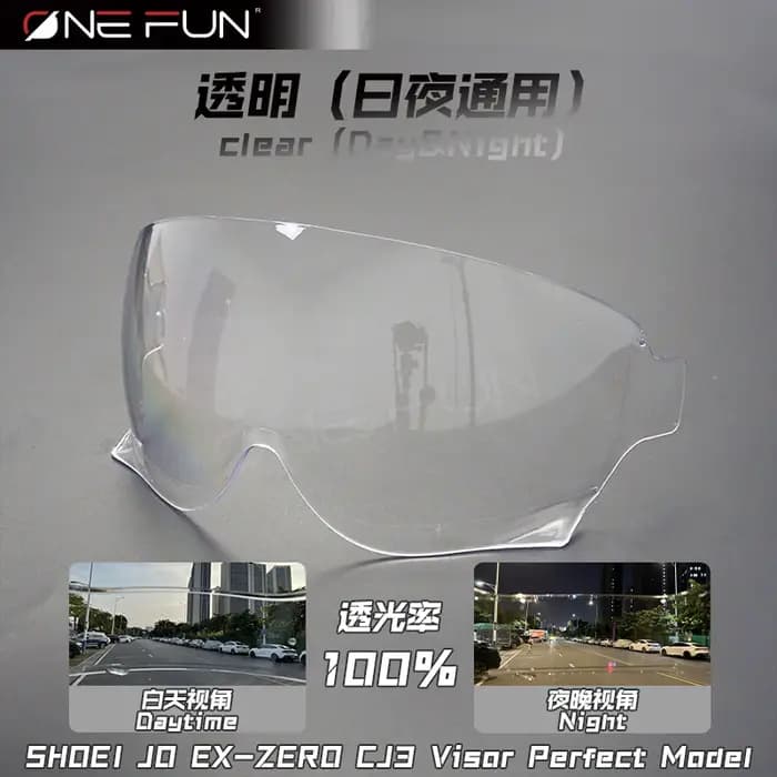 Visière de casque JO pour SHOEI CJ3 JO EX-Zero