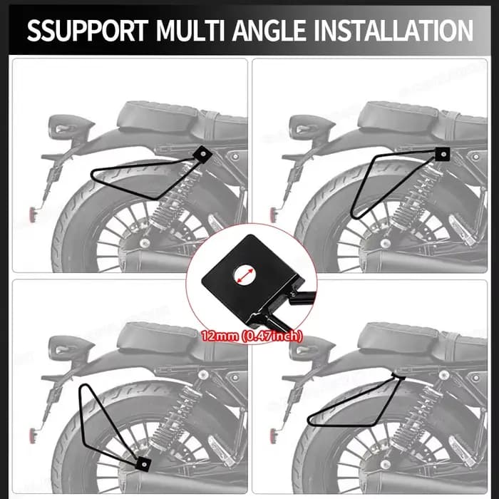 Accessoires de moto, support de montage de sacoche