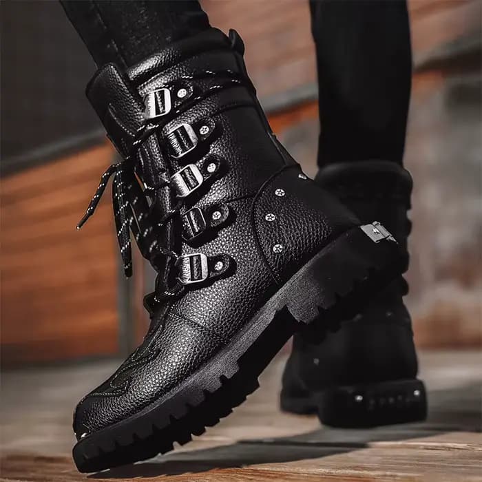 Bottes de moto quatre saisons pour hommes
