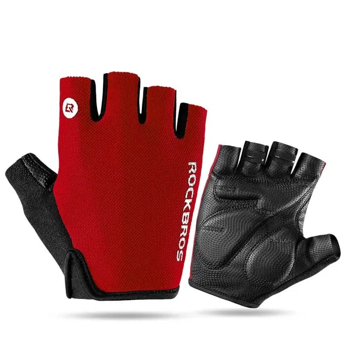 ROCKBROS gants de vélo demi doigt été respirant anti-dérapant SBR Pad antichoc vtt route