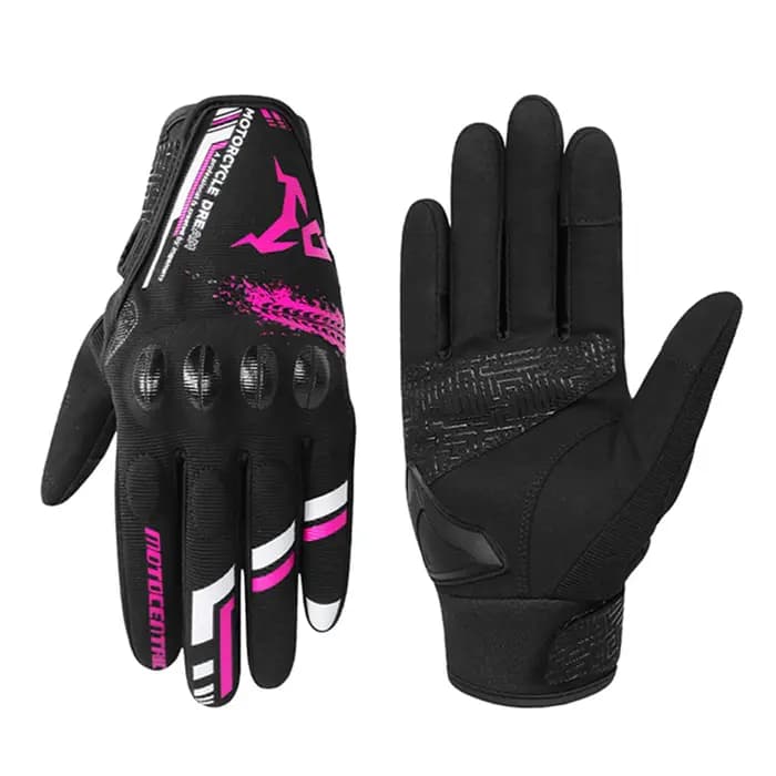 Gants de moto d'été respirants au toucher pour femmes