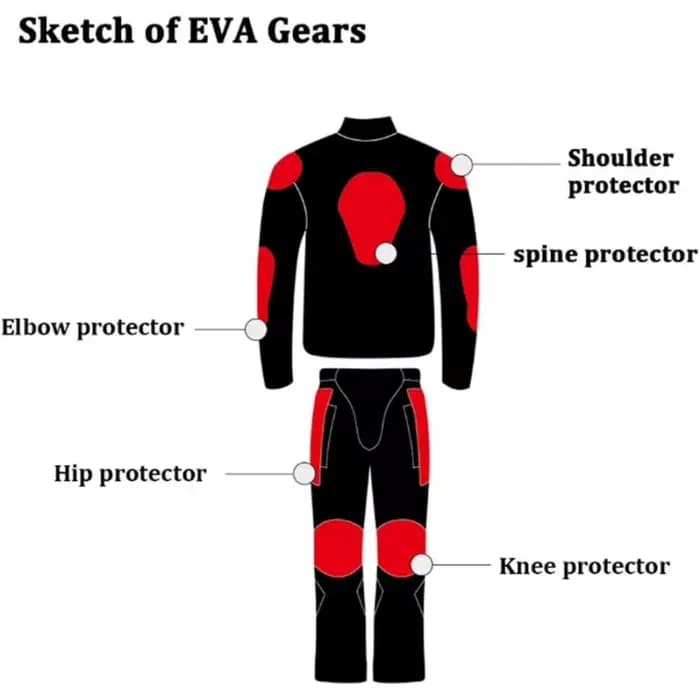 Combinaison de course moto imperméable et respirante