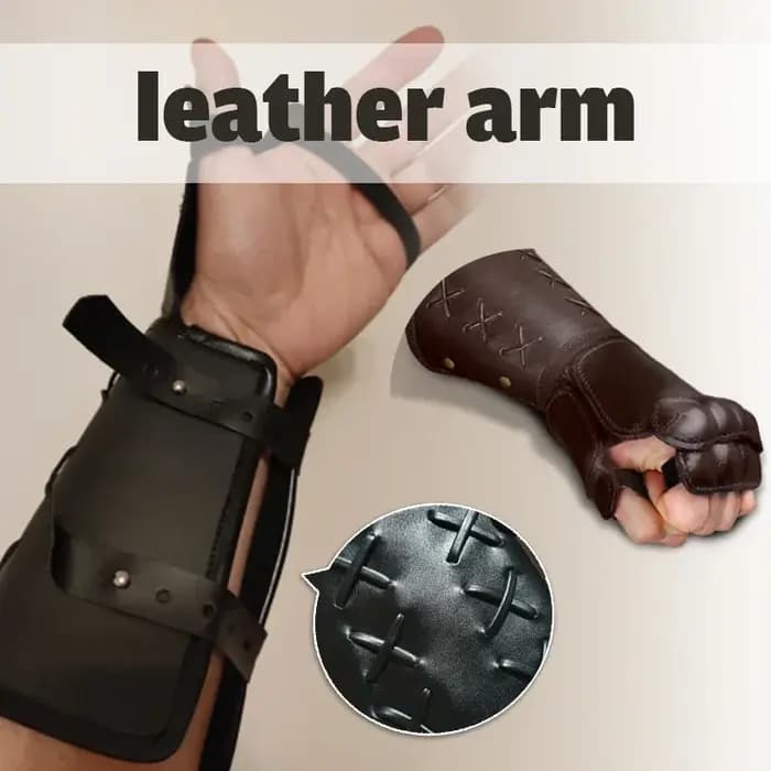 Gants de moto en armure rétro médiévale, avec poignets larges, brassards, gantelet de guerrier Steampunk pour hommes, chevaliers templiers, Cosplay