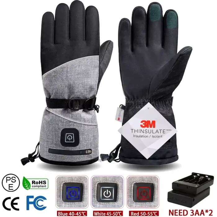 Gants chauffants 3M coton hiver chauffe-mains