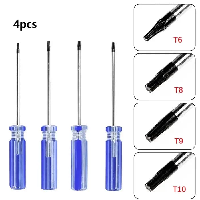 Jeu de tournevis Torx magnétiques de précision T6 T8 T9 T10 Kit d'outils de réparation de sécurité