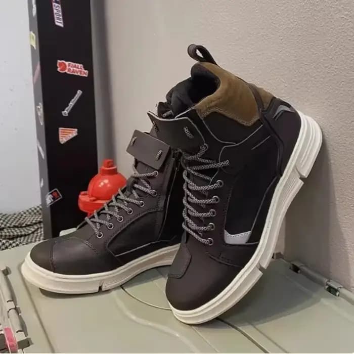 Bottes de moto respirantes et Anti-chute pour hommes