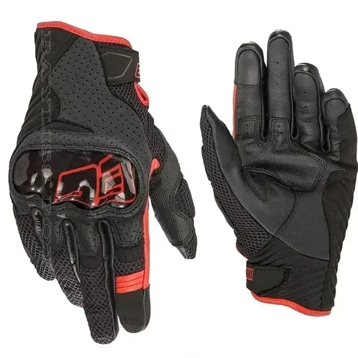 Gants de course Alpine Motos GP Air V2 en cuir ventilé, résistants aux chutes, compatibles écran tac