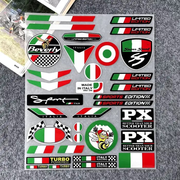 Autocollants pour casque Piaggio Vespa