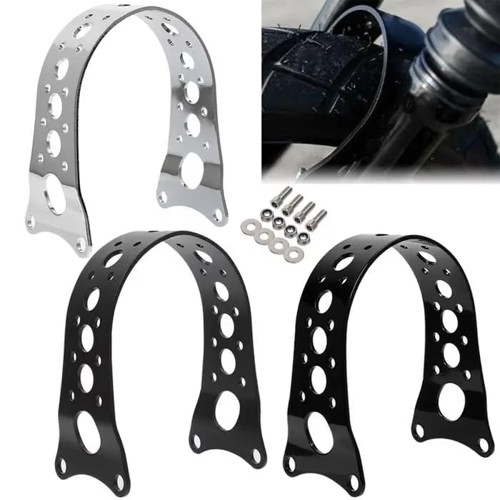 Support de garde-boue de fourche avant de moto étroit pour Harley Sportster Iron XL 883 1200 Dyna Lo
