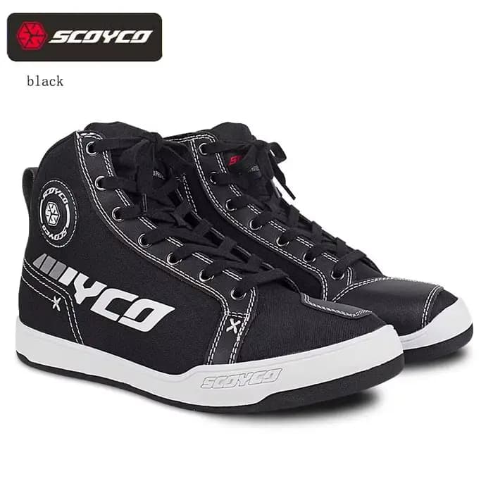 Bottes de moto pour hommes SCOYCO chaussures de motocross anti-collision résistantes à l'usure