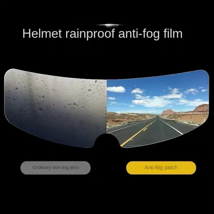 Film de pluie Anti-buée pour casque de moto