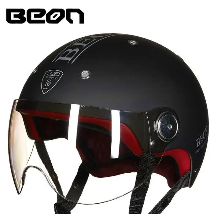 Casque de moto BEON B103 unisexe, demi-casque quatre saisons, casque de sécurité pour véhicule électrique, locomotive, été