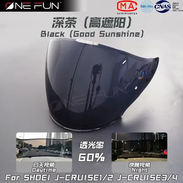Visière de casque photochromique pour Shoei j-cross 1 j-cruise 2 j-cruise3 j-cruise4 j-force 4 Cj-2,