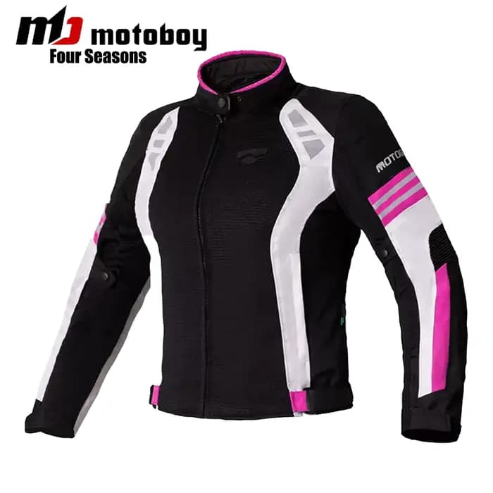 Veste de moto en maille légère respirante pour femme