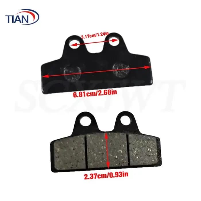 Accessoires de plaquettes de frein, adaptés aux scooters électriques, plaquettes de frein avant et arrière pour accessoires de modification de scooters électriques