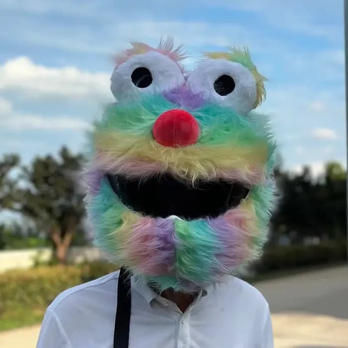 Housses de casque de moto en peluche de dessin animé