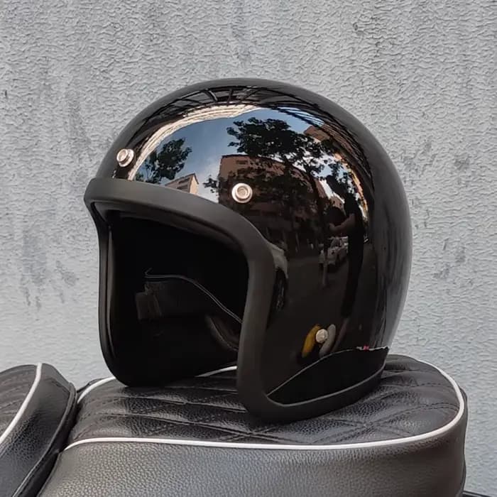 Casque de Moto Ouvert Rétro