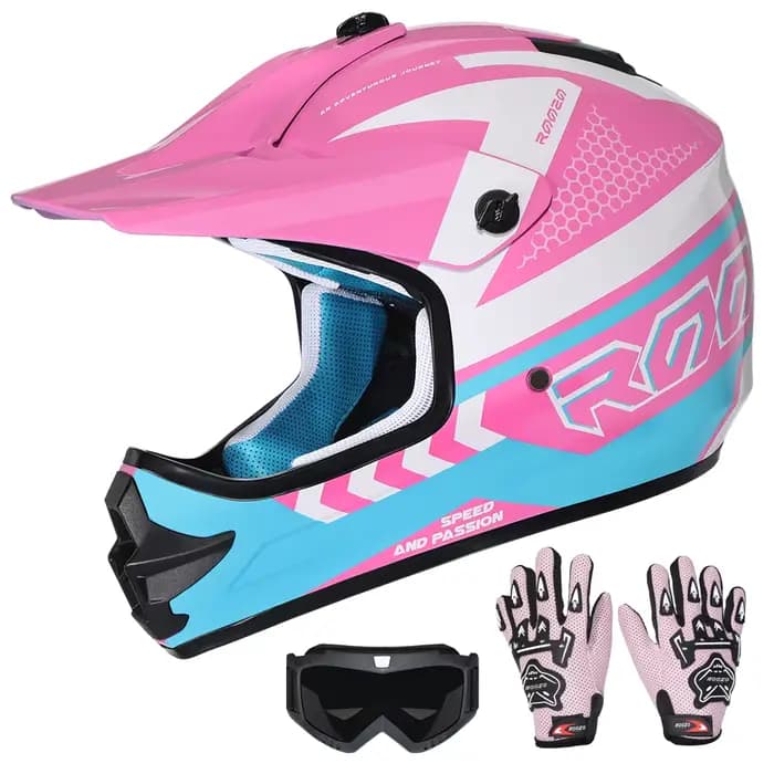 Casque enfant motocross garçons et filles