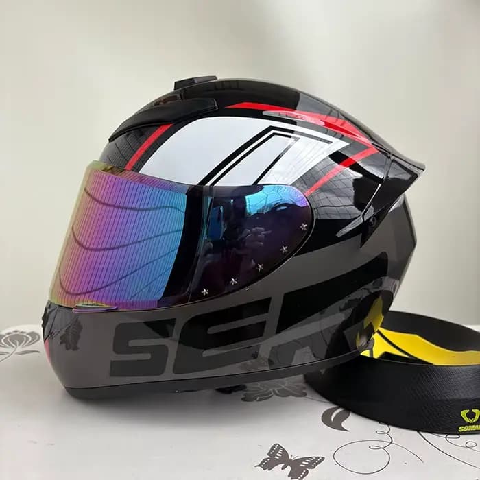 Casque de moto intégral hommes femmes DOT hiver sécurité Anti-buée étanche équitation
