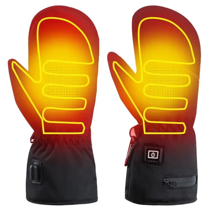 Gants doublés mitaines chauffantes rechargeables thermiques respirantes douces pour femmes pour le cyclisme