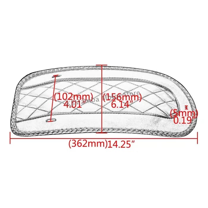 Housse de bavoir de garde-boue arrière en cuir et diamant pour moto, pour Harley Touring Electra Gli