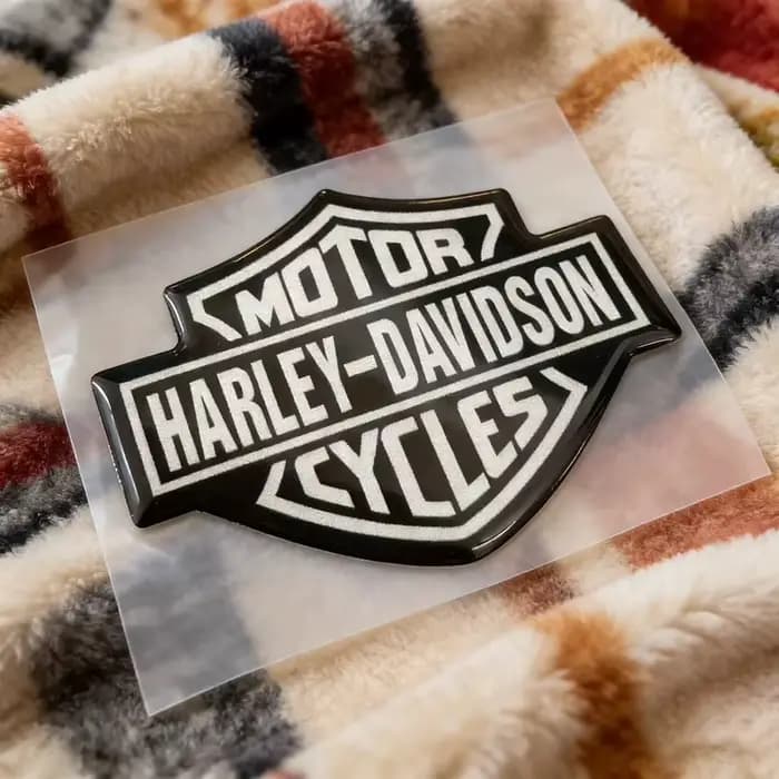 Autocollant 3D en gel pour logo de moto Harley Davidson
