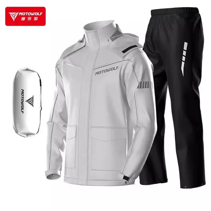Imperméable de moto imperméable pour homme, combinaison de pluie moulée, veste coupe-vent, pantalon
