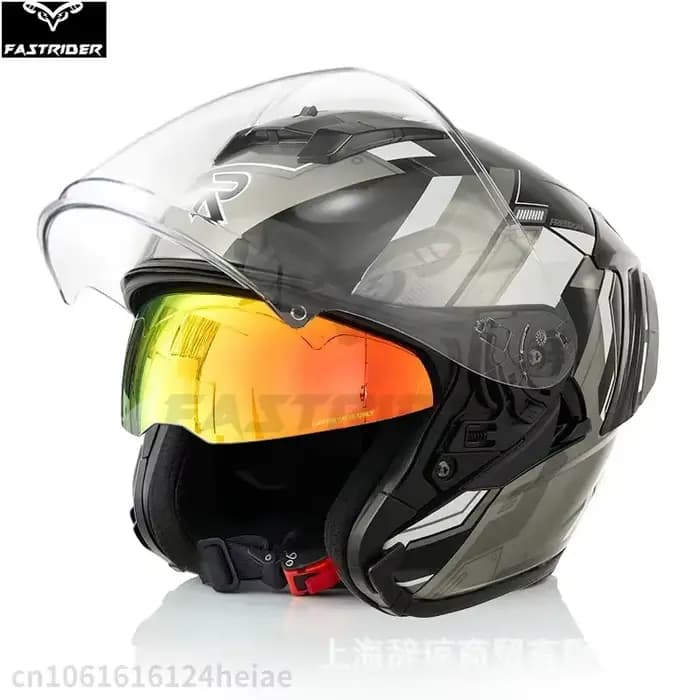 Ryzen casque de moto hommes et femmes été 3/4
