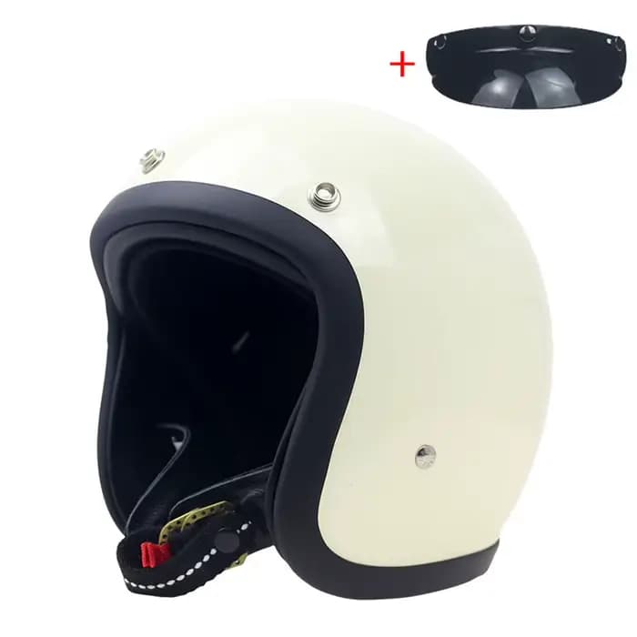 Casque de Moto Vintage 500TX visage ouvert rétro Scooter équitation 3/4 Jet Casco Moto Capacete Styl