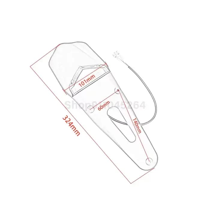 Garde-boue universel pour moto, feu arrière de frein LED rouge, support de plaque d'immatriculation