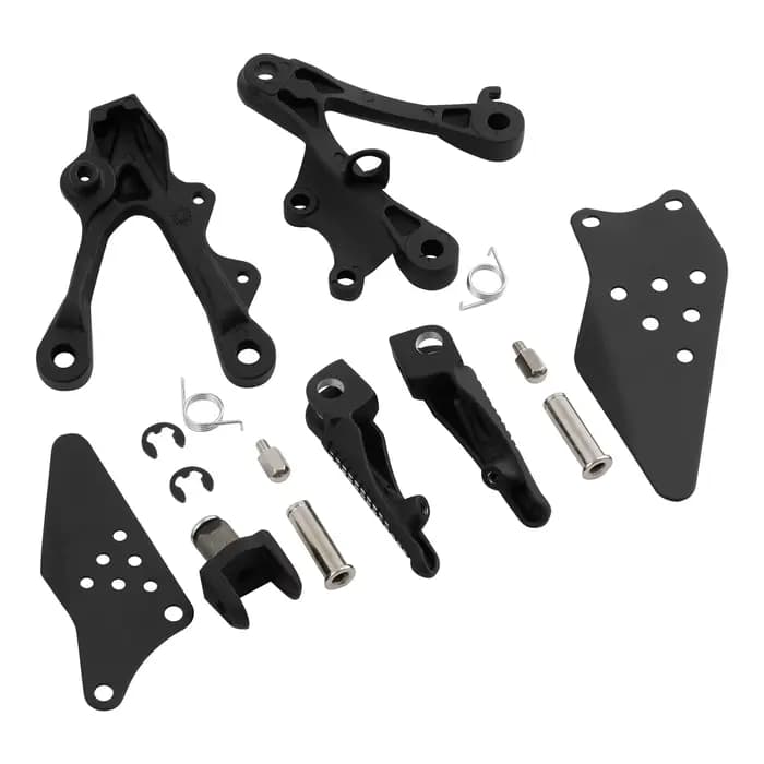 Jeu de supports de repose-pieds avant pour moto KAWASAKI Ninja ZX6R 2009-2018 ZX636 2013 2014 2015 2