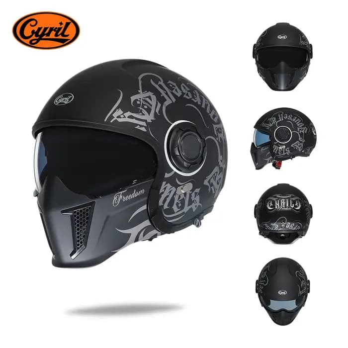 Casque de moto modulaire