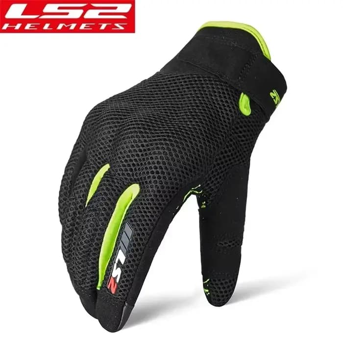 LS2 Gants de moto pour hommes Gants de motocross en maille respirante d'été Gants d'équitation léger