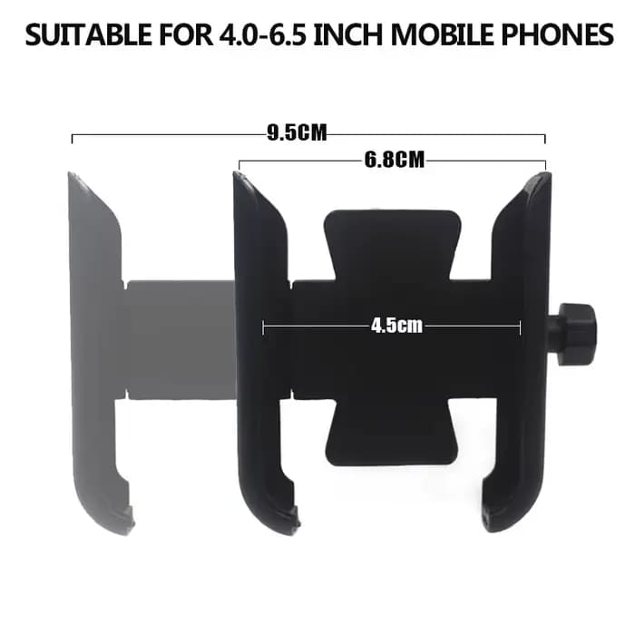 Support de téléphone en aluminium de haute qualité pour moto