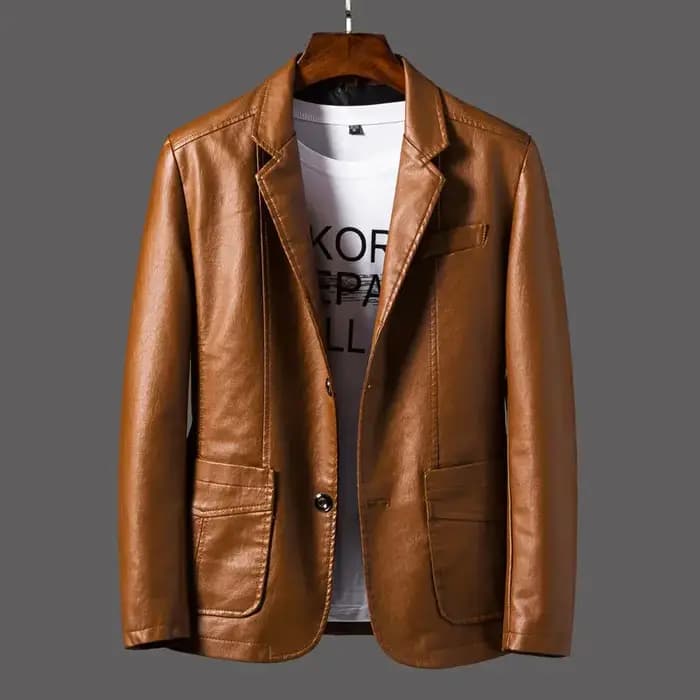 Blouson en cuir pour homme