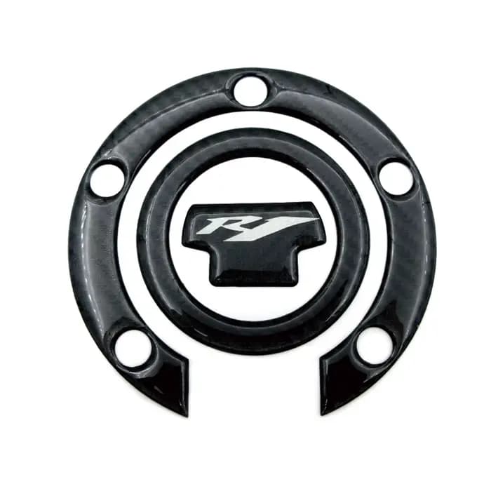 Autocollants de protection pour capuchon de réservoir de moto, en Fiber de carbone, pour Yamaha YZF