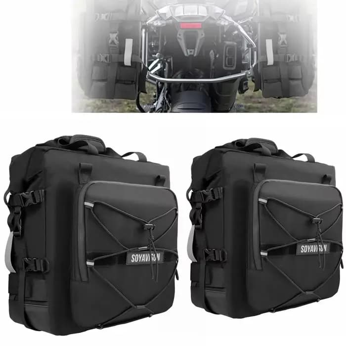 Accessoires de moto noirs