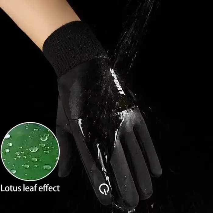 Gants de moto, gants d'hiver chauds à doigts entiers