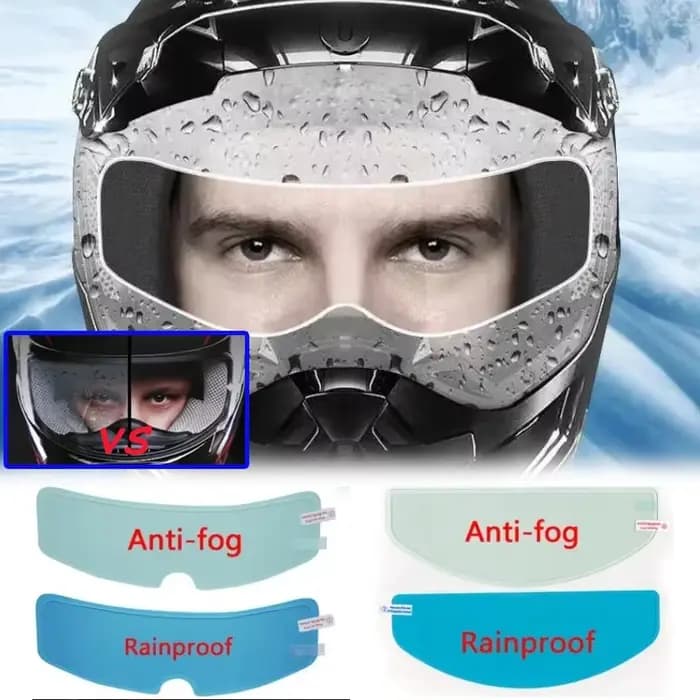 Film de pluie Transparent Anti-buée pour casque de moto