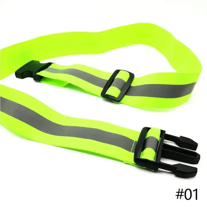 Ceinture réfléchissante de sécurité élastique réglable
