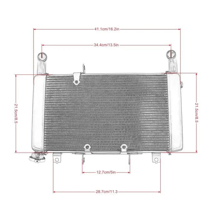 Radiateur de moteur CNC en aluminium, réservoir d'eau de refroidissement pour moto Honda CBR650R CBR
